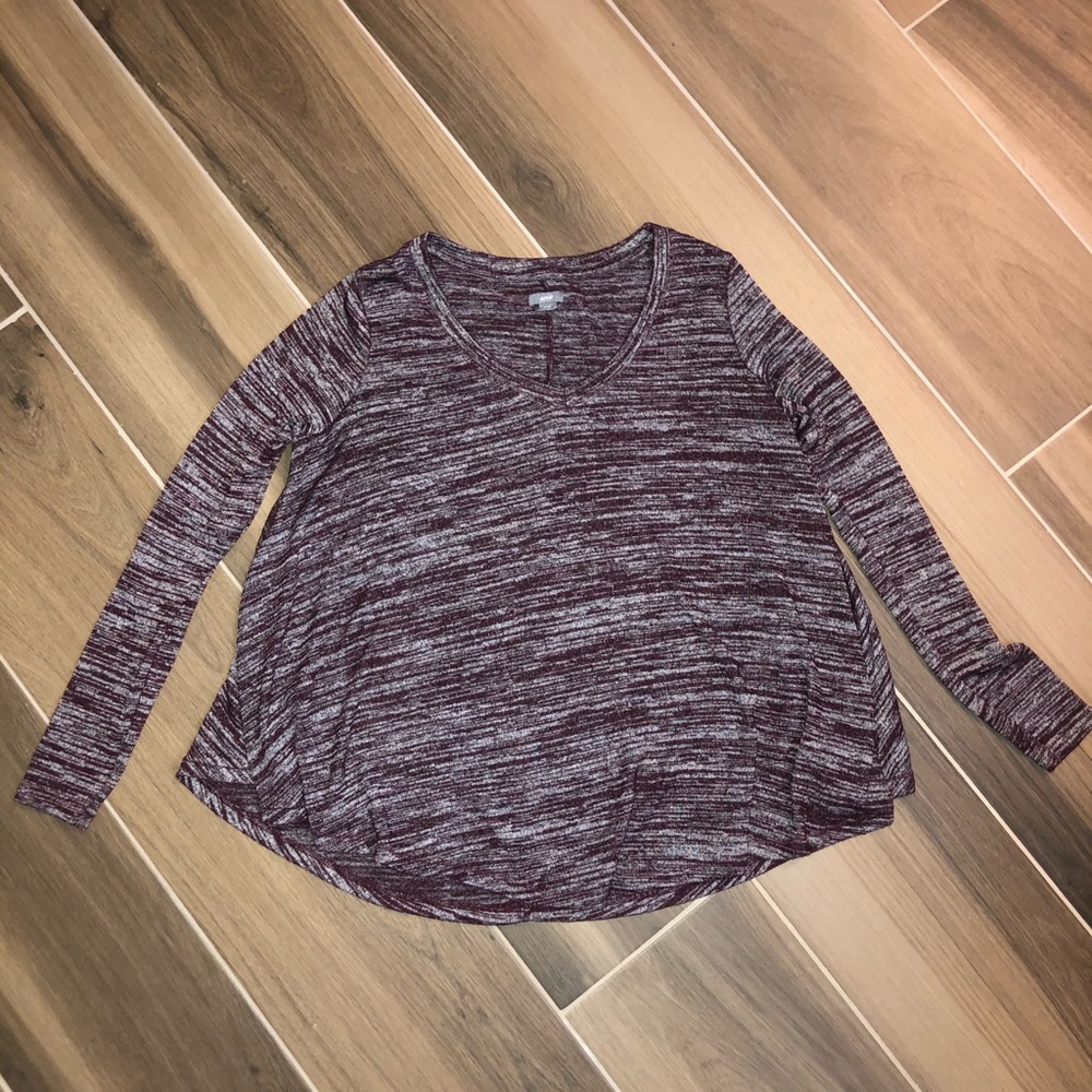 Purple and Gray soft long sleeve